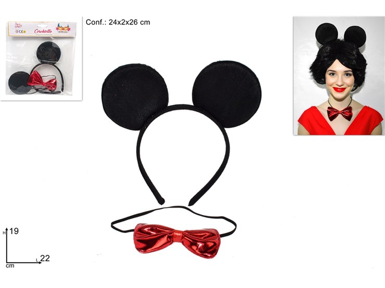 CERCHIETTO TOPOLINO E PAPILLON XCA11000021