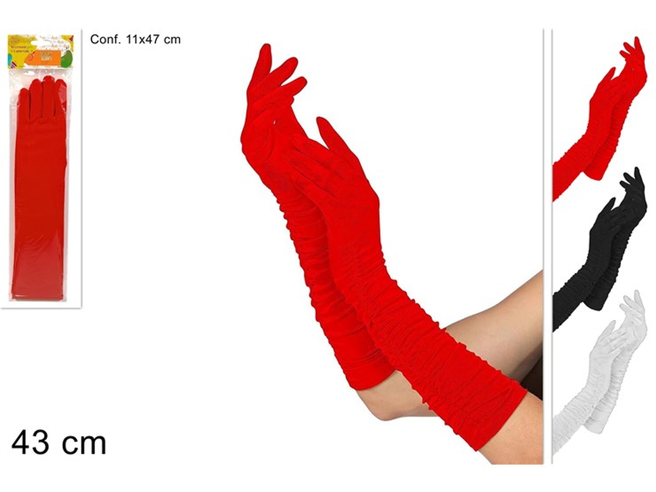 GUANTI LUNGHI COLORI ASS. XCA12000121 GUANTI LUNGHI COLORI ASS. XCA12000121