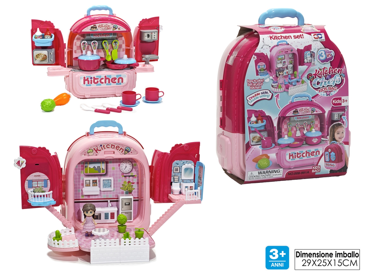 SET CUCINA IN ZAINETTO C/ACC. 102841 SET CUCINA IN ZAINETTO C/ACC. 102841