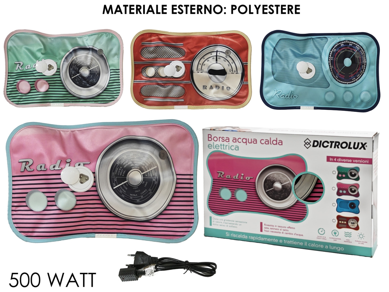 BORSA ACQUA CALDA ELET.”RADIO” 4 ASS. 750892