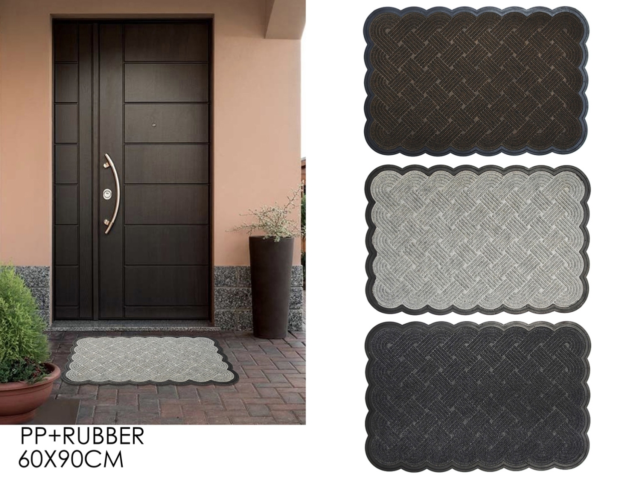 TAPPETO INTRECCIATO 60X90CM 3ASS 840540 TAPPETO INTRECCIATO 60X90CM 3ASS 840540