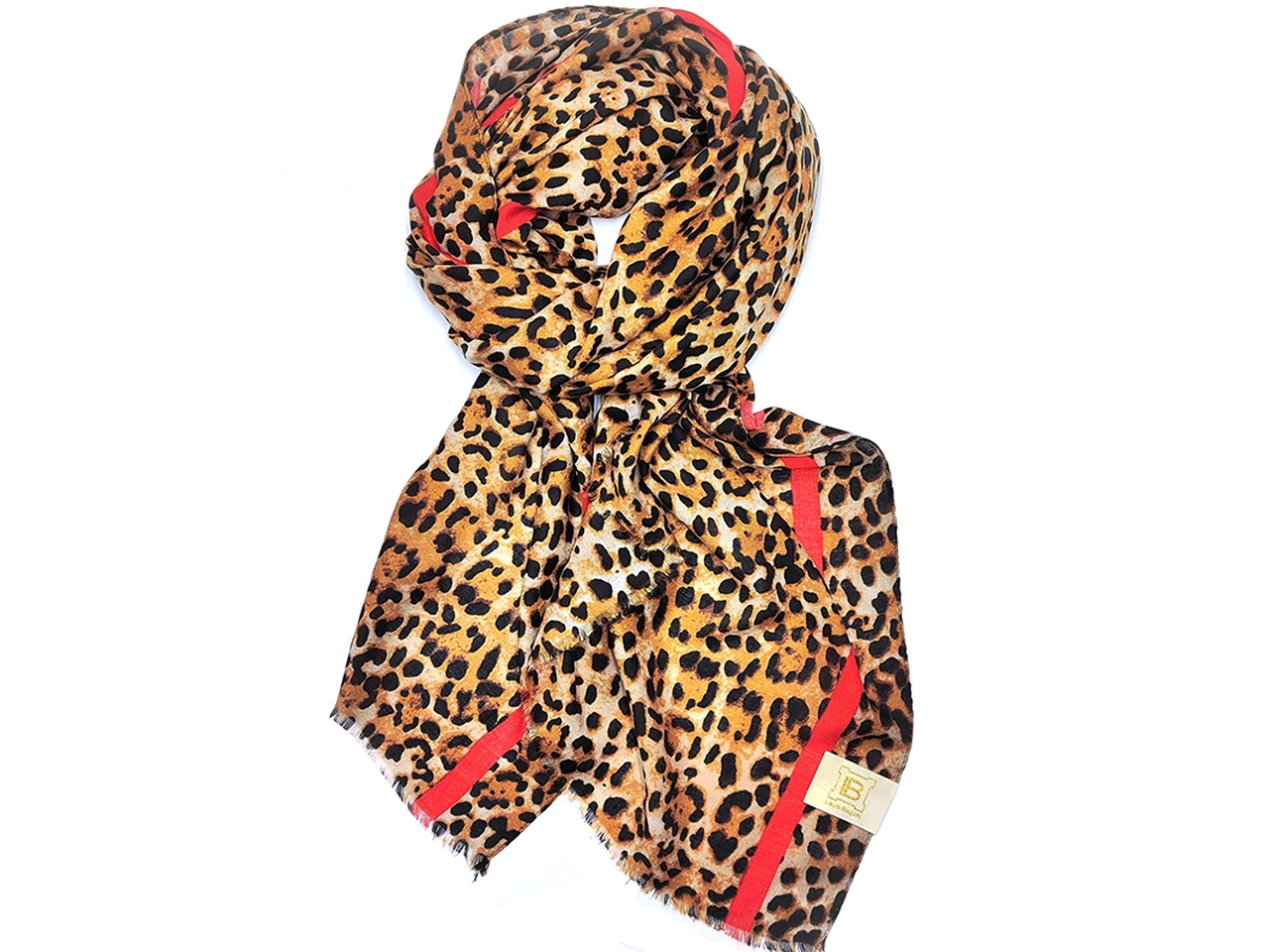 SCIARPA RIGA MACULATO ROSSO 90X180CM LB25W217-09