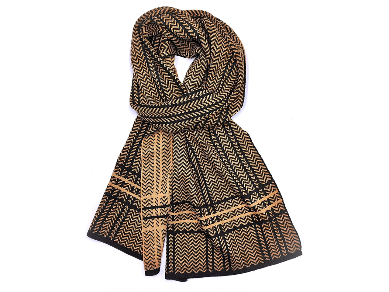 SCIARPA JACQARD RIGHE CAMMELLO30X180CM LB25W260-22 SCIARPA JACQARD RIGHE CAMMELLO30X180CM LB25W260-22