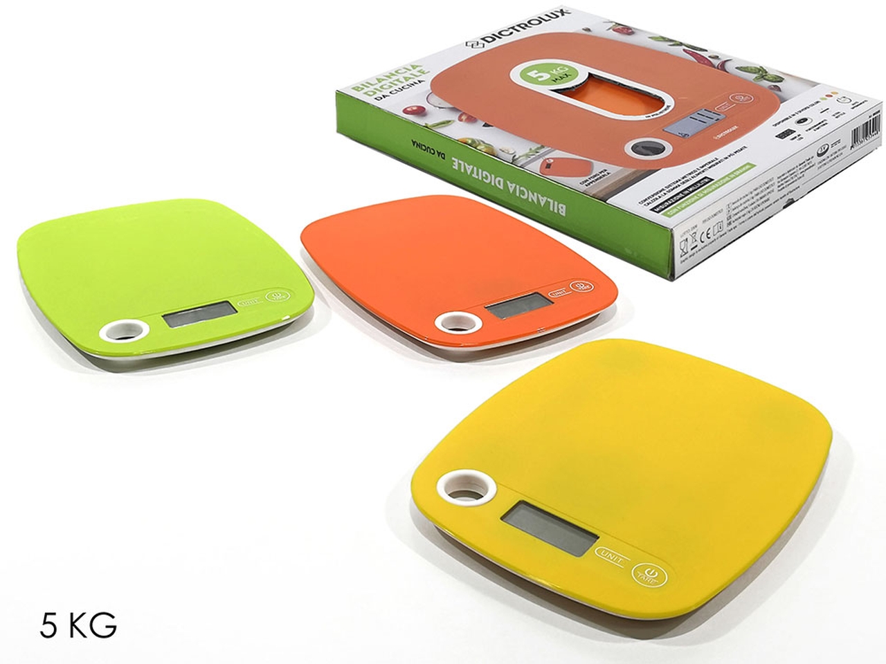 BILANCIA DA CUCINA DIGITALE 5KG ASS 690300