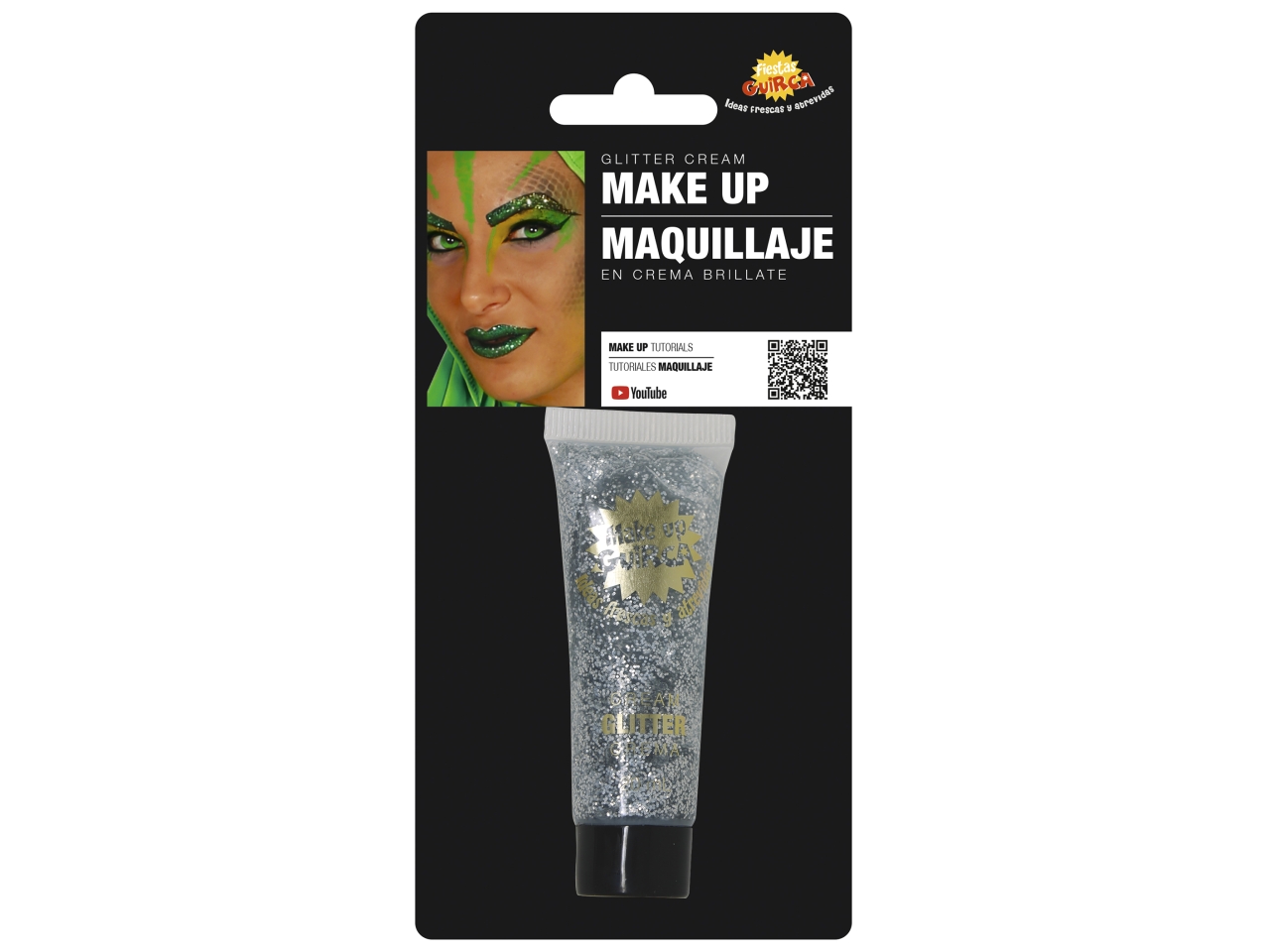 TUBETTO GLITTER PER CORPO 20ML ARGENTO 15454