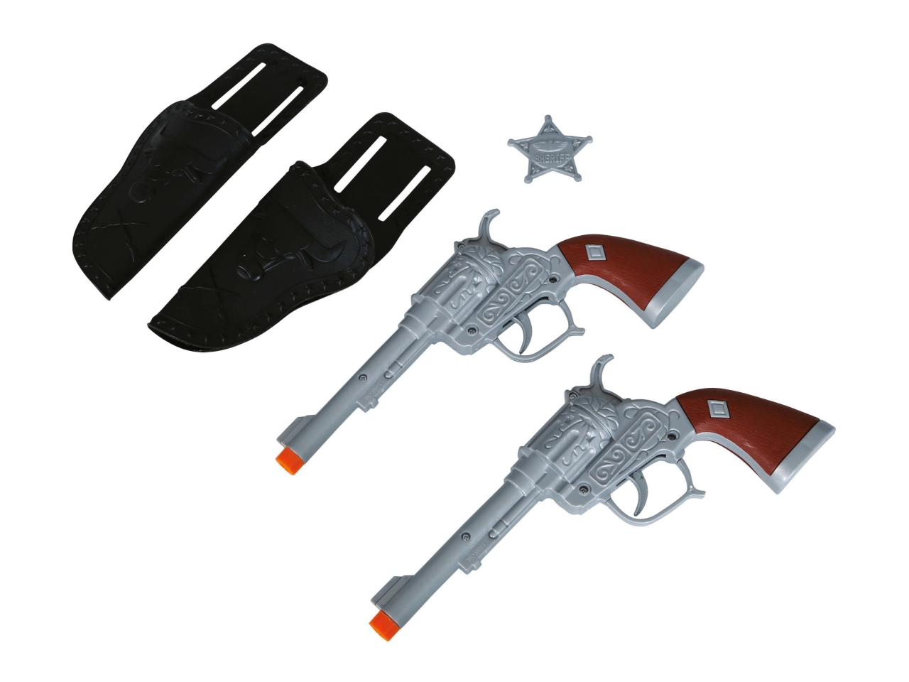 CINTURONE COW BOY C/2 FONDINE NERE E PISTOLE 17117