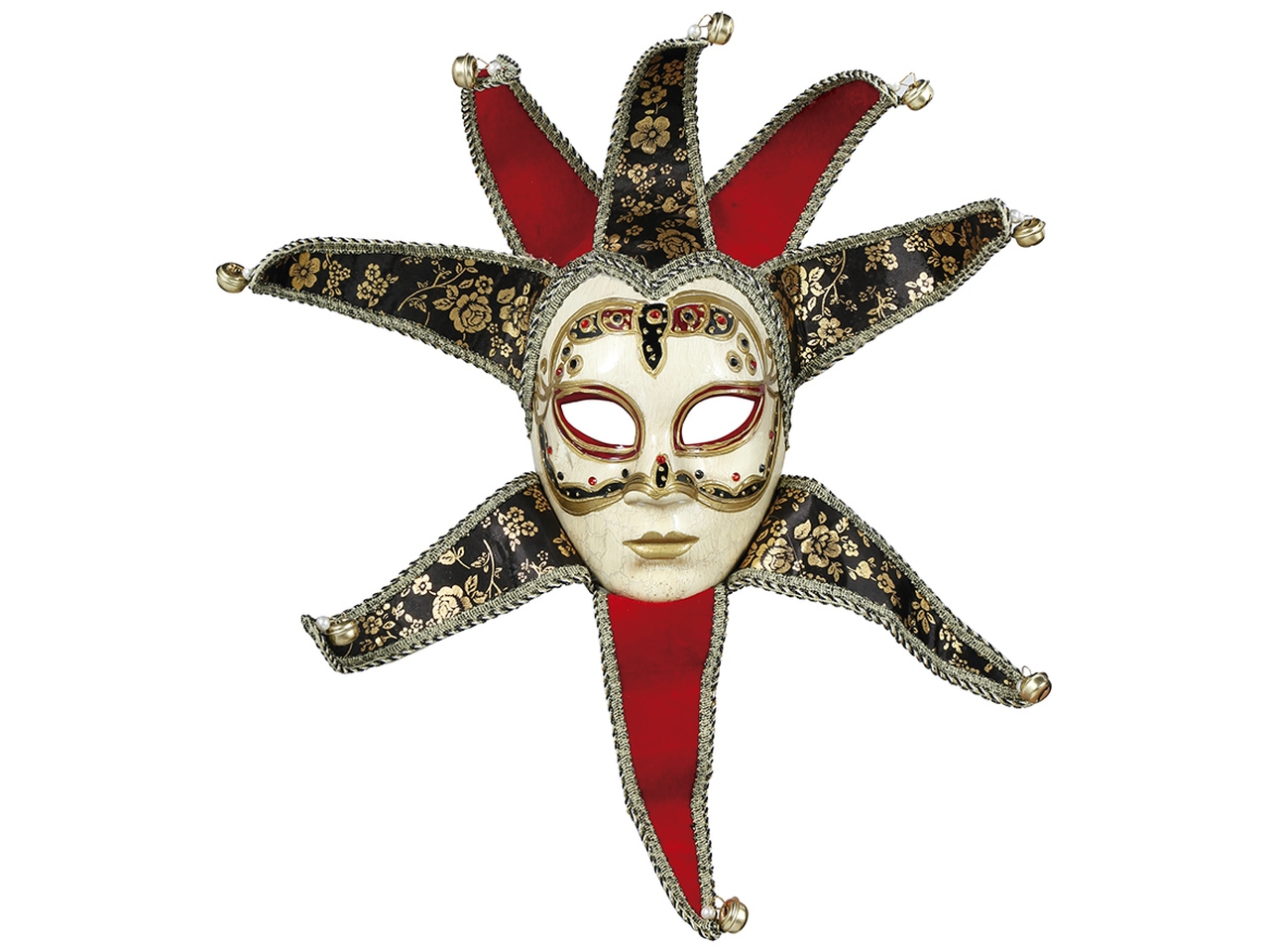 MASCHERA VISO DONNA VENEZIANA C/CAMPANELLI 20511