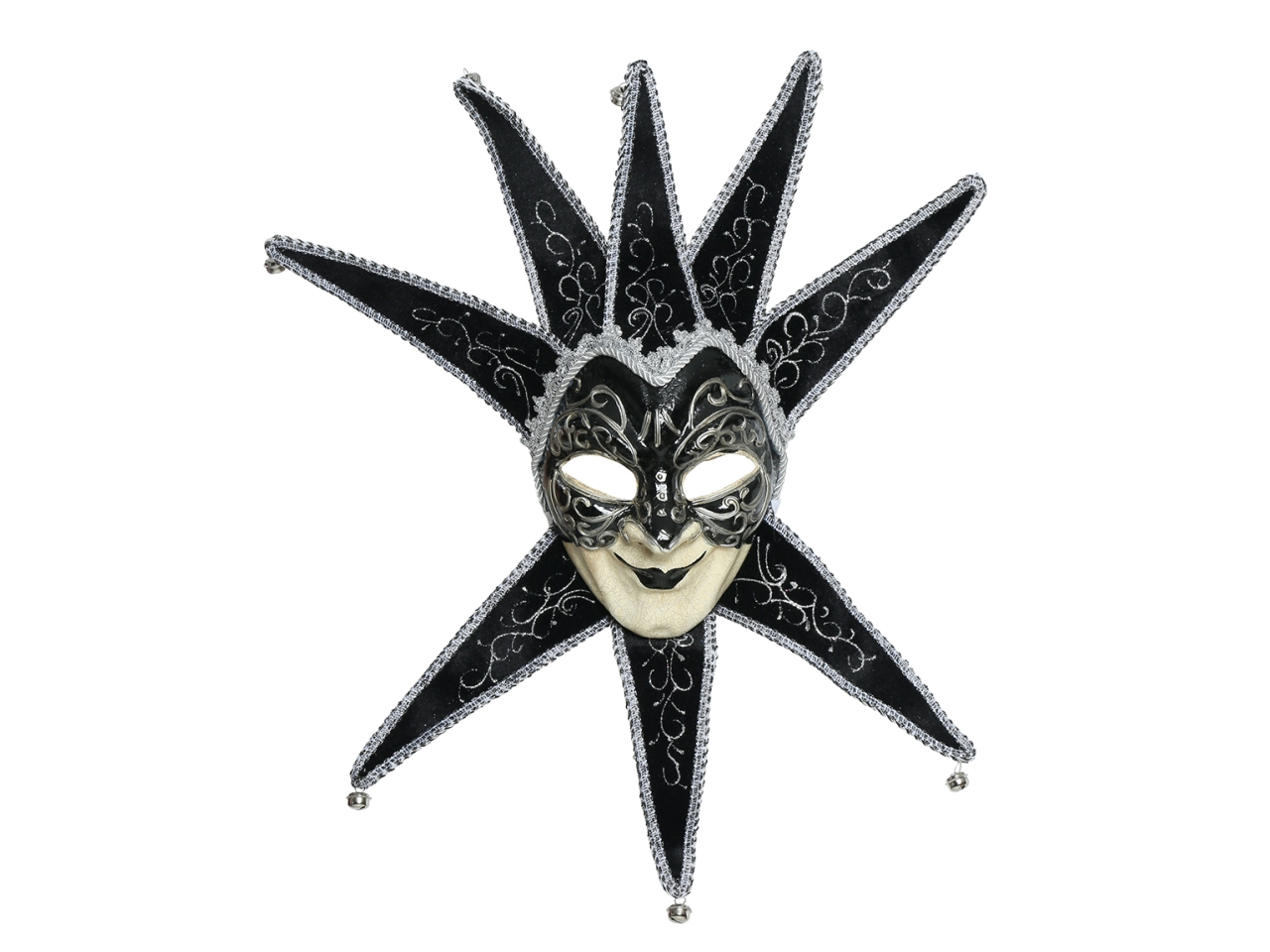 MASCHERA VENEZIANA CON CAMPANELLI 2992