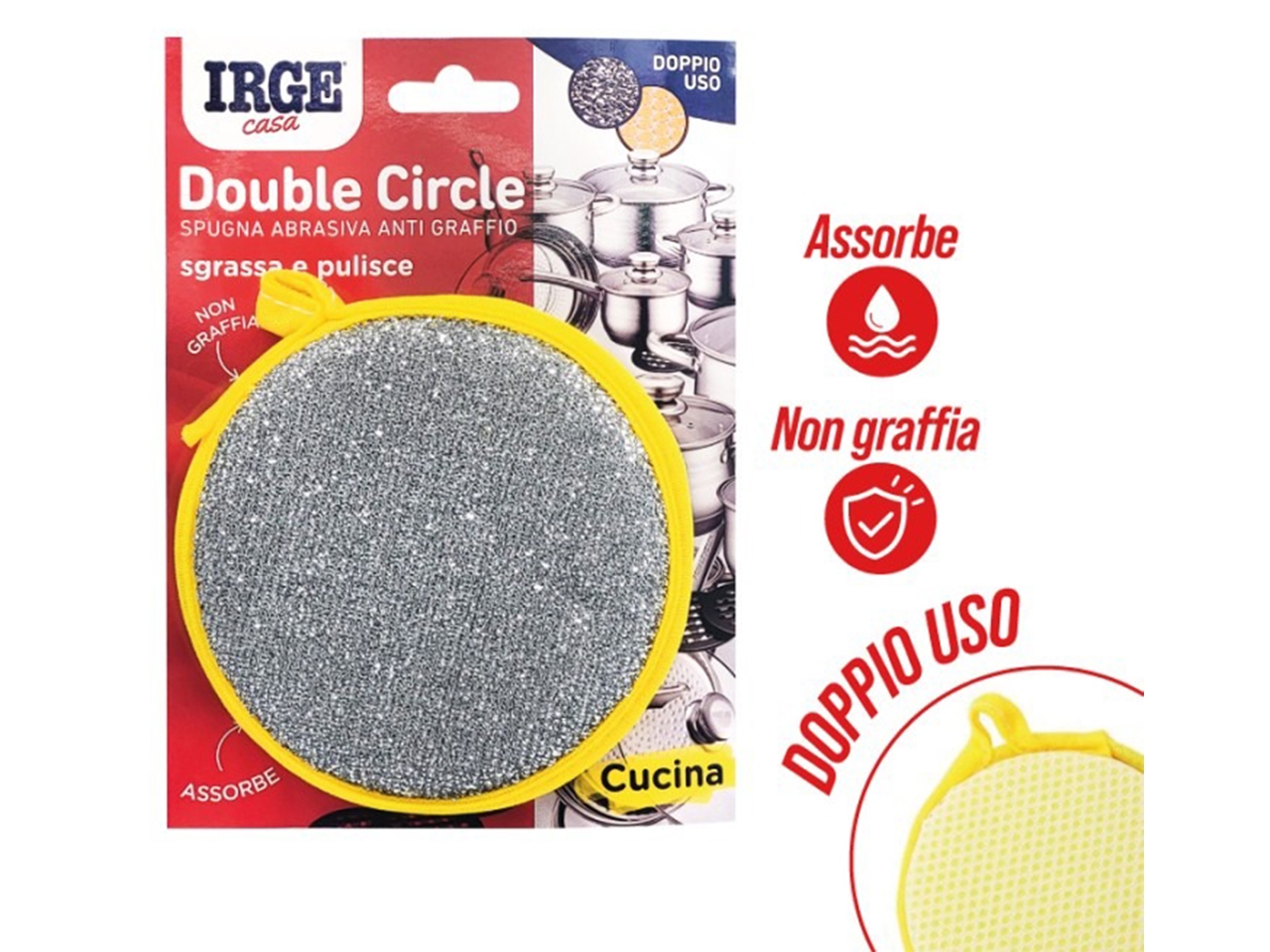 SPUGNA ABRASIVA ANTIGRAFFIO TONDA SPU7091A