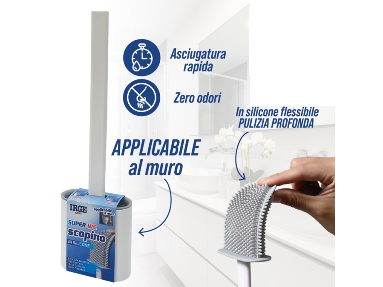 SCOPINO WC SILICONE STRETTO 9,5X4CM SC07092A