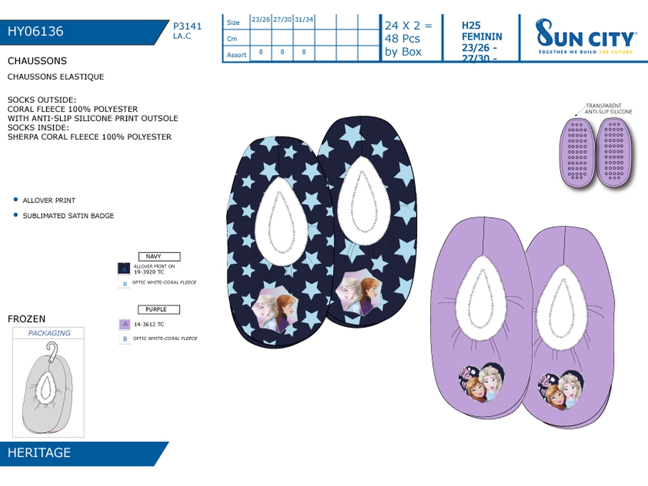 FROZEN PANTOFOLA INVERNALE 23-34 HY06136