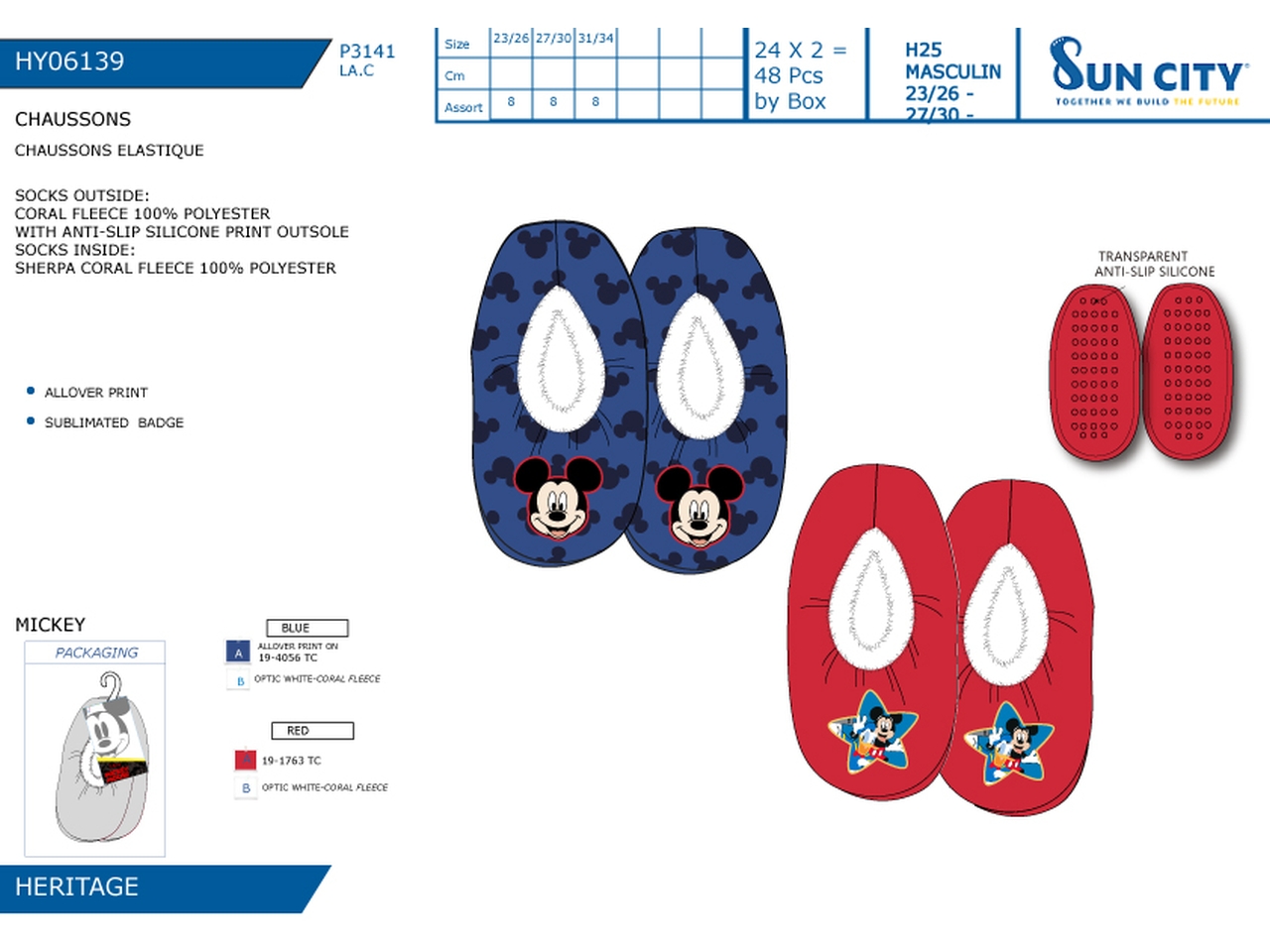 MICKEY PANTOFOLA INVERNALE 23-34 HY06139 MICKEY PANTOFOLA INVERNALE 23-34 HY06139