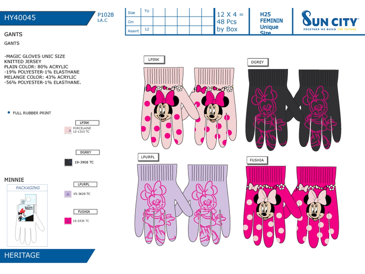 MINNIE GUANTI HY40045