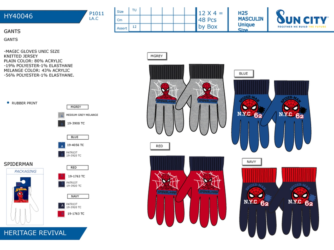 SPIDERMAN GUANTI HY40046