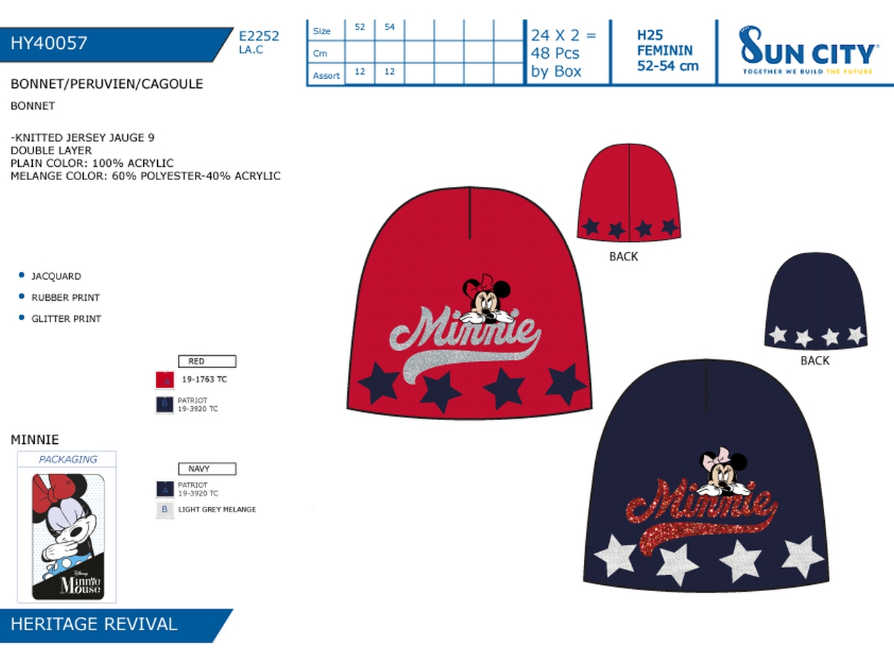 MINNIE CAPPELLO HY40057 MINNIE CAPPELLO HY40057