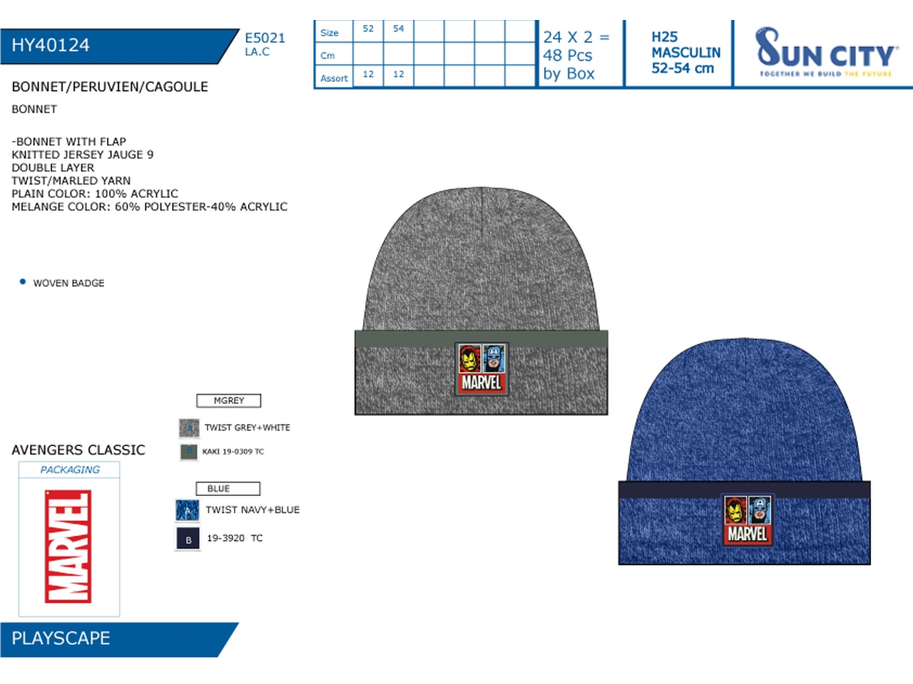 AVENGERS CAPPELLO HY40124