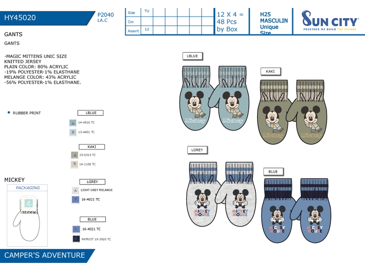 MICKEY GUANTI HY45020