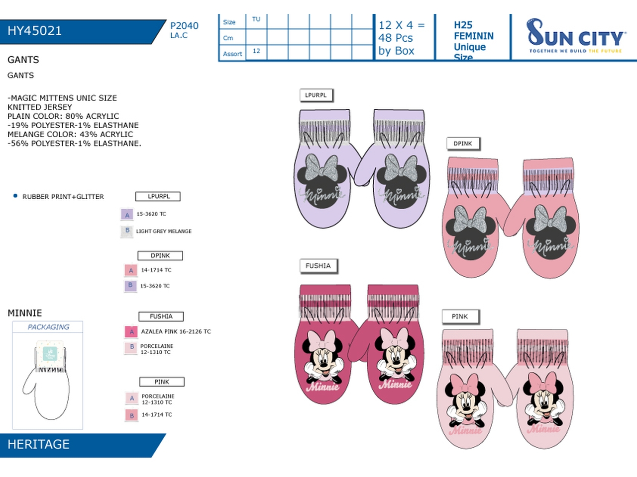 MINNIE GUANTI HY45021