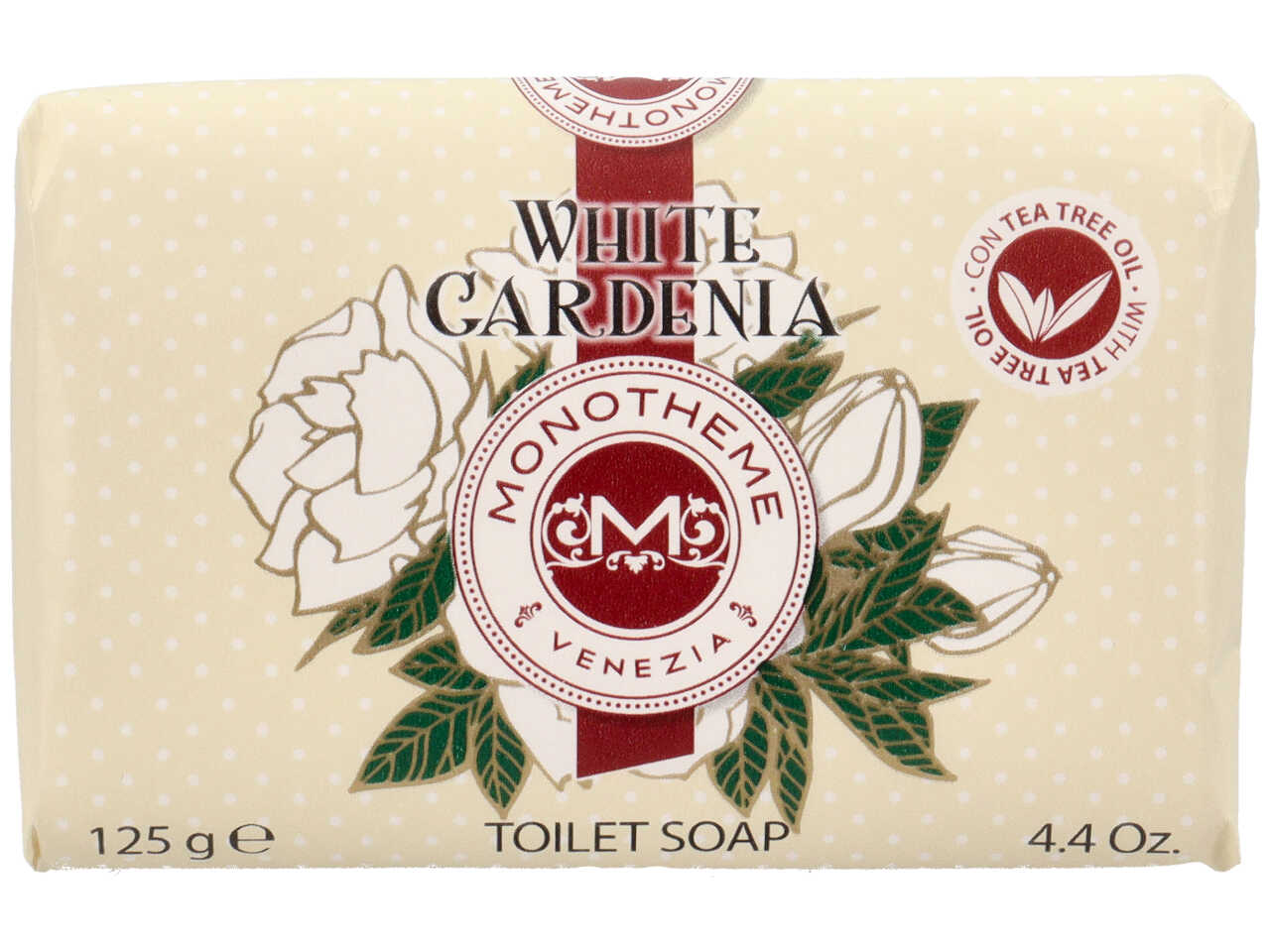 MONOTHEME SAPONETTA 125GR WHITE GARDENIA RT13387 $