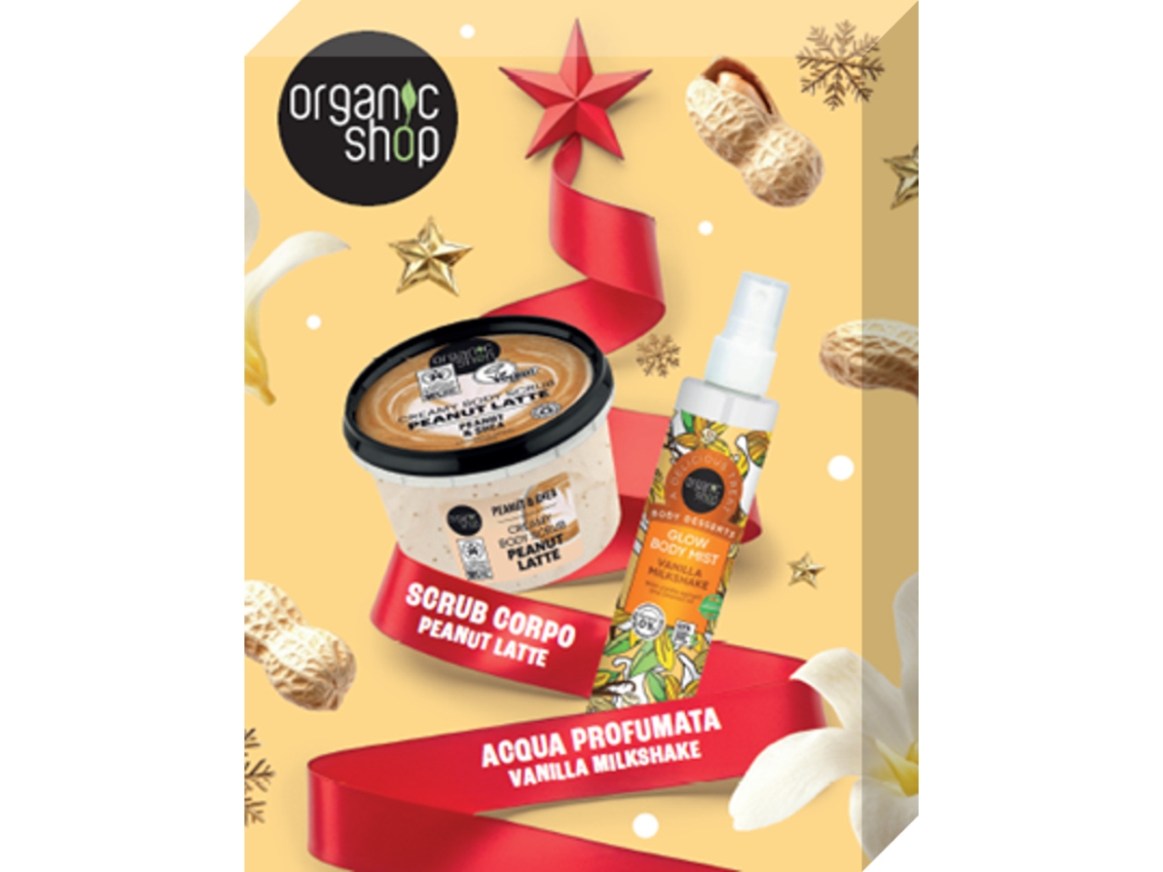 ORGANIC SET SCRUB PEANUT E ACQ.PROF.VANIGLIA 0232E