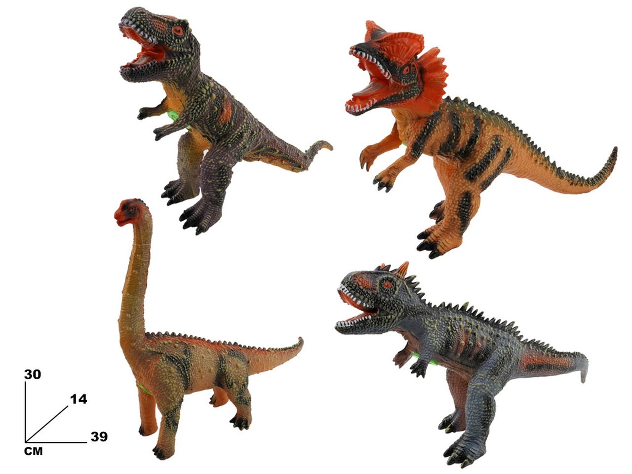 DINOSAURO GIGANTE CON SUONI 30CM