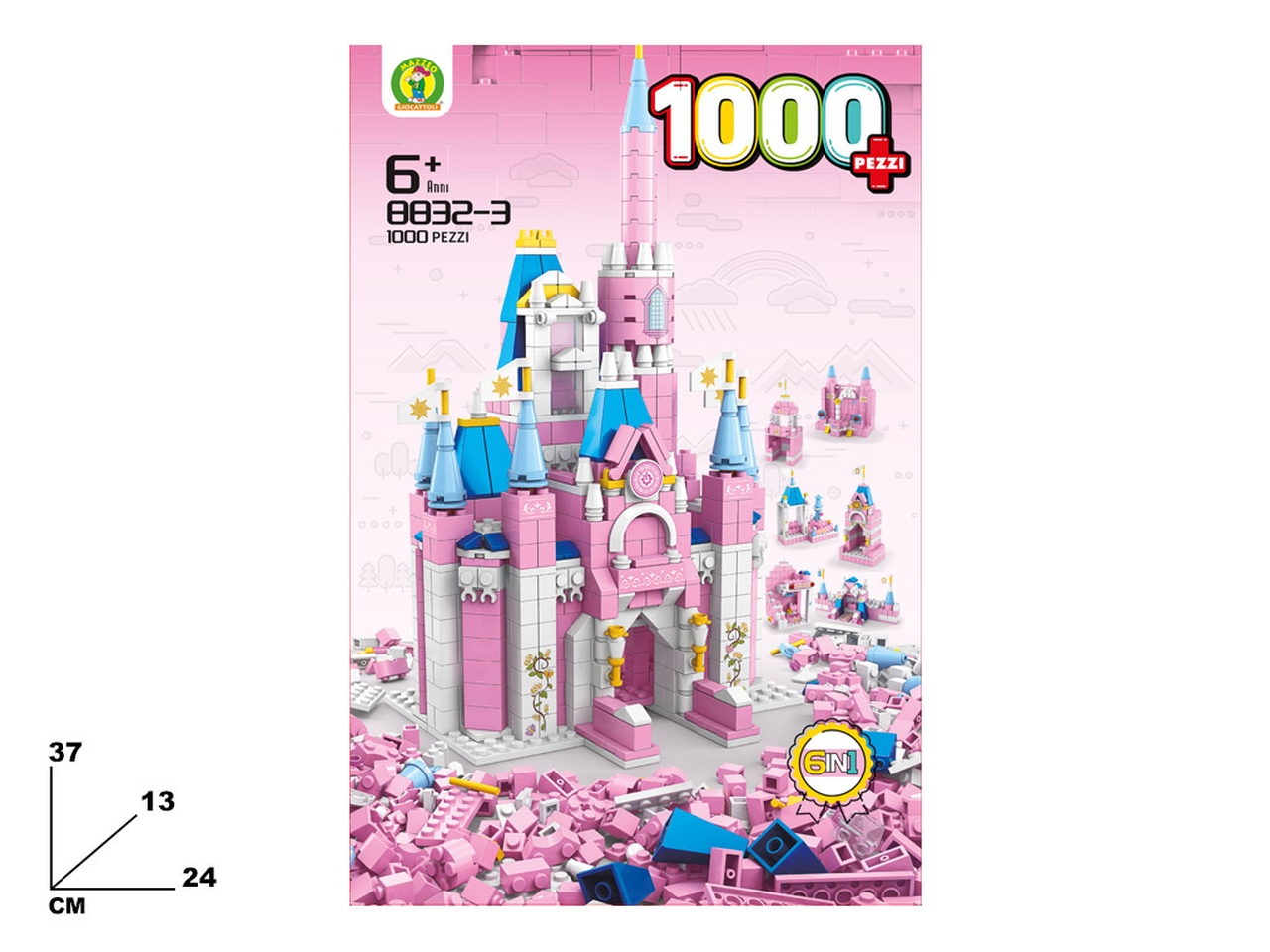 COSTRUZIONI CASTELLO PRINCIPESSA 1000 PEZZI