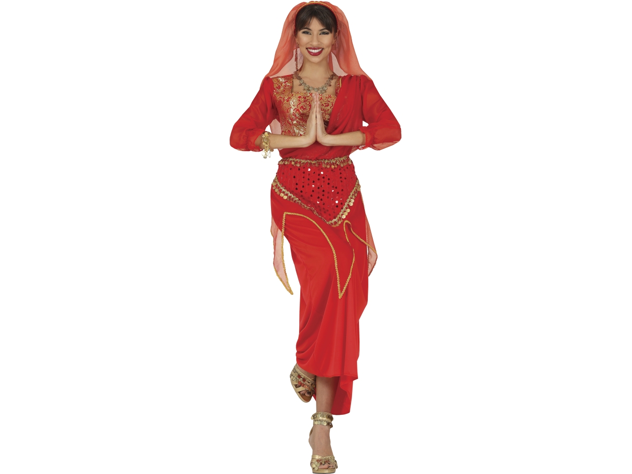 COSTUME ADULTO INDIANA TG.42-44 ROSSO 79147