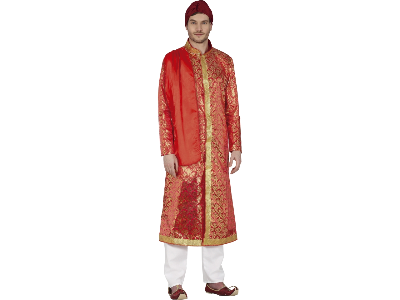 COSTUME UOMO INDIANO TG.5-54 ROSSO 79409