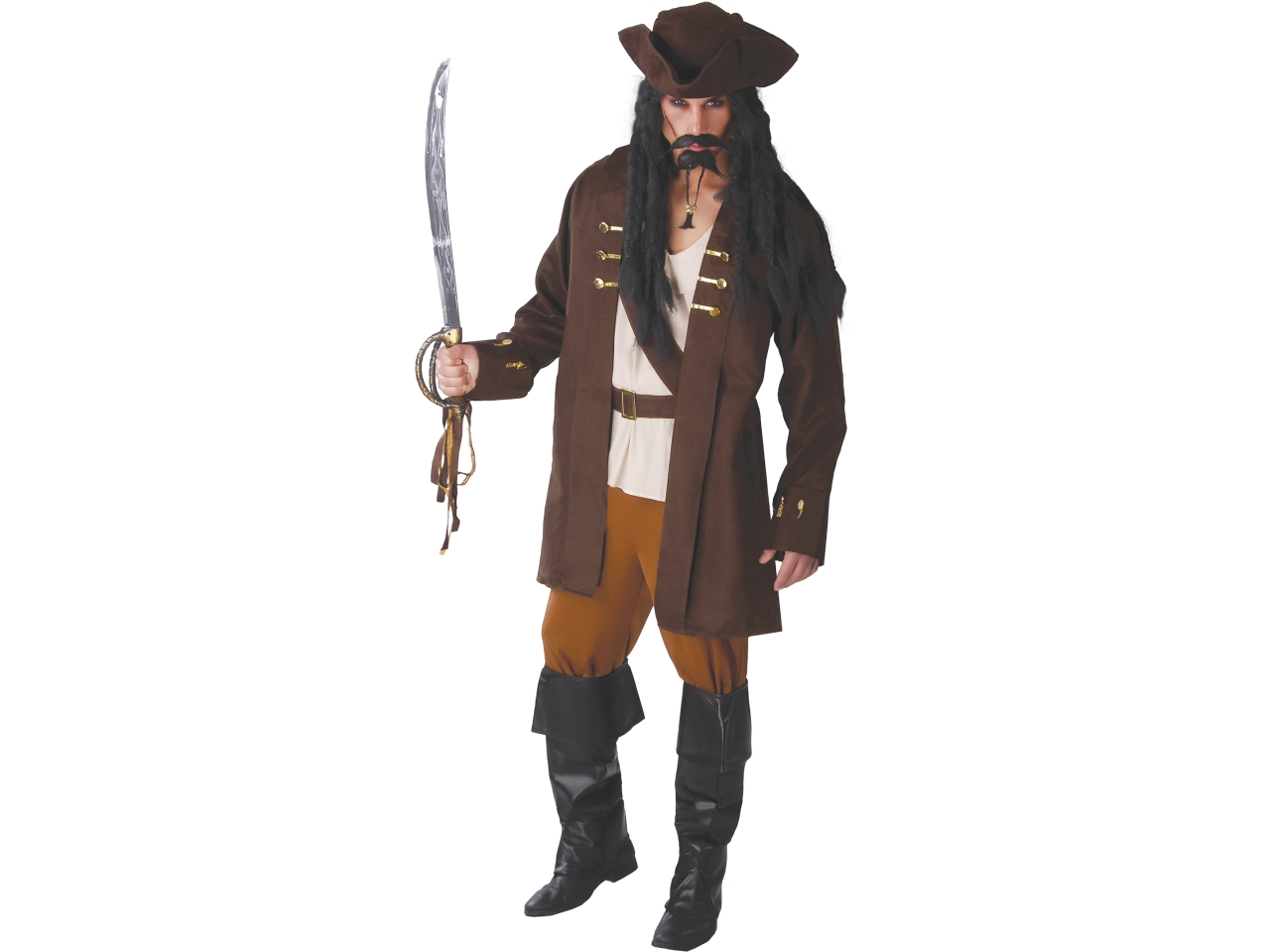 COSTUME ADULTO CAPITANO DEI PIRATA TG.L 52-54 8051