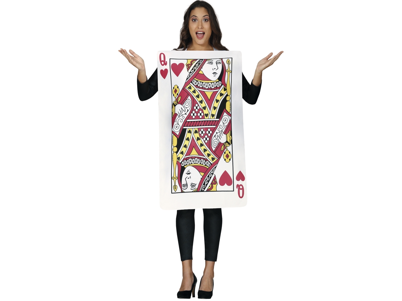 COSTUME ADULTO CARTA REGINA DI CUORI TG.L 42-44 80