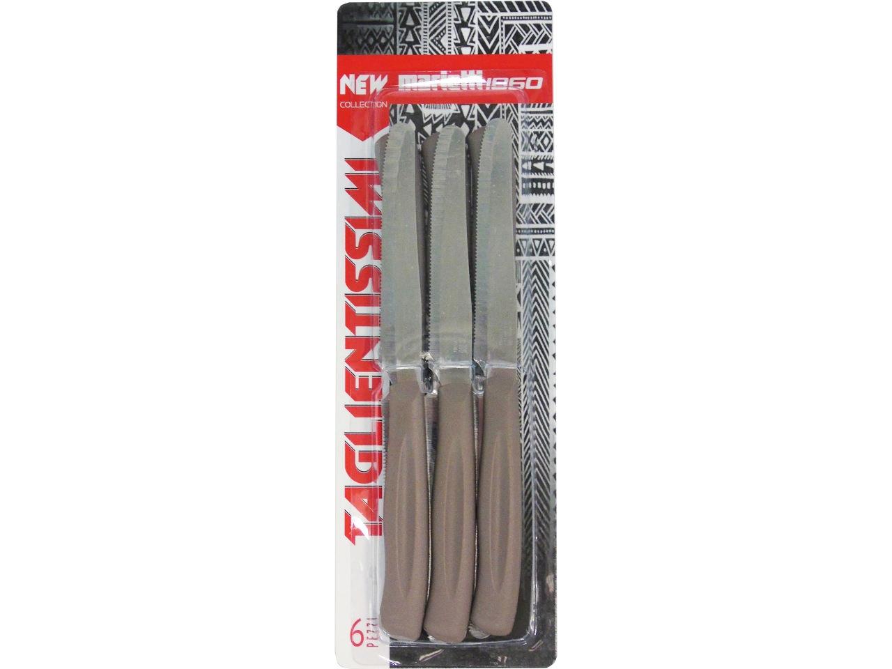 COLTELLI DA TAVOLA 11CM 6 PEZZI TORTORA 24TNB06T