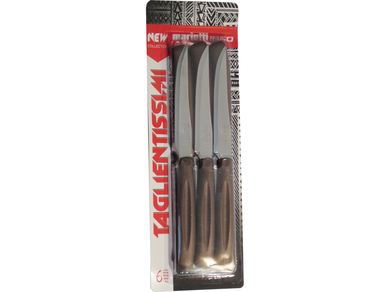 COLTELLI DA BISTECCA 11CM 6 PEZZI SINTET. 43TNB06S COLTELLI DA BISTECCA 11CM 6 PEZZI SINTET. 43TNB06S