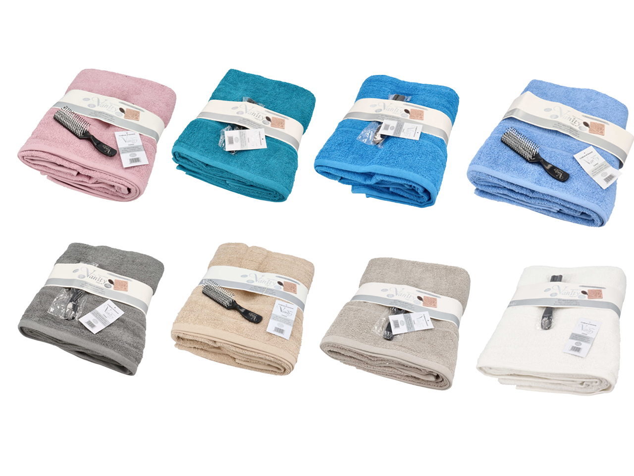 TRIS ASCIUGAMANI SPUGNA MALAGA