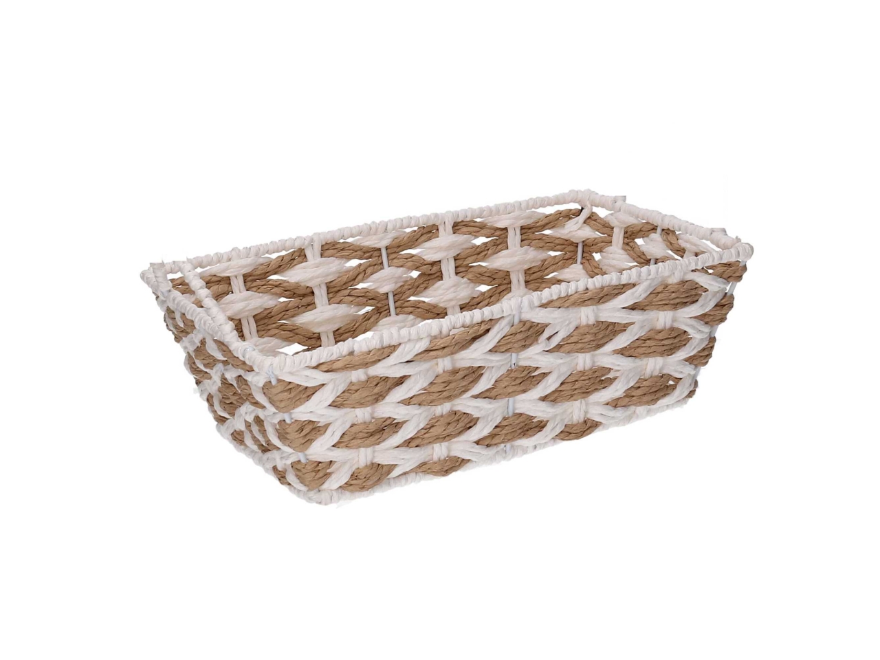 CESTA INTREC.NATURALE/BIAN.15X15XH.10CM 2324020000