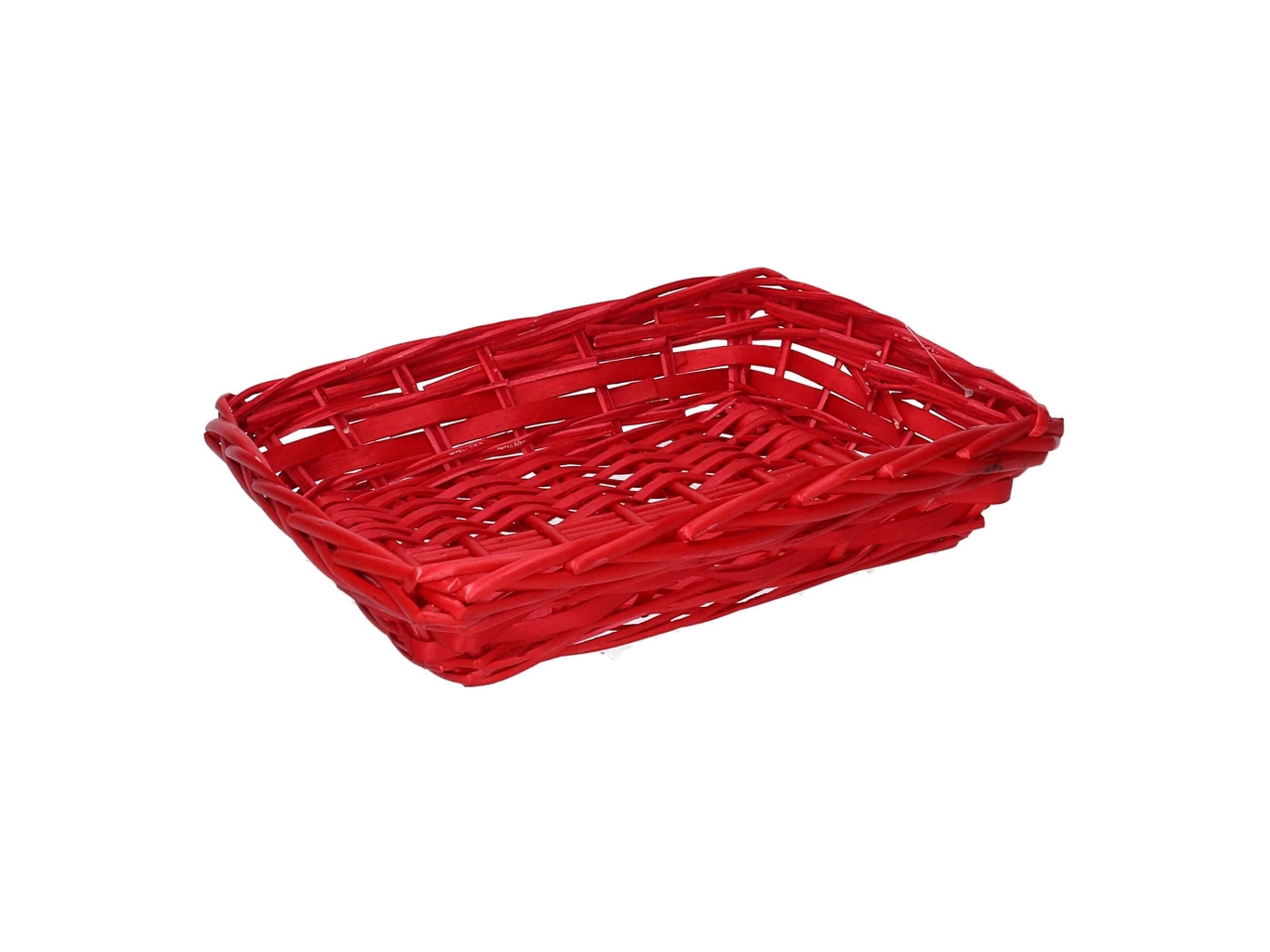CESTA VIMINI RETT.31X23XH.7CM ROSSO 9385990000