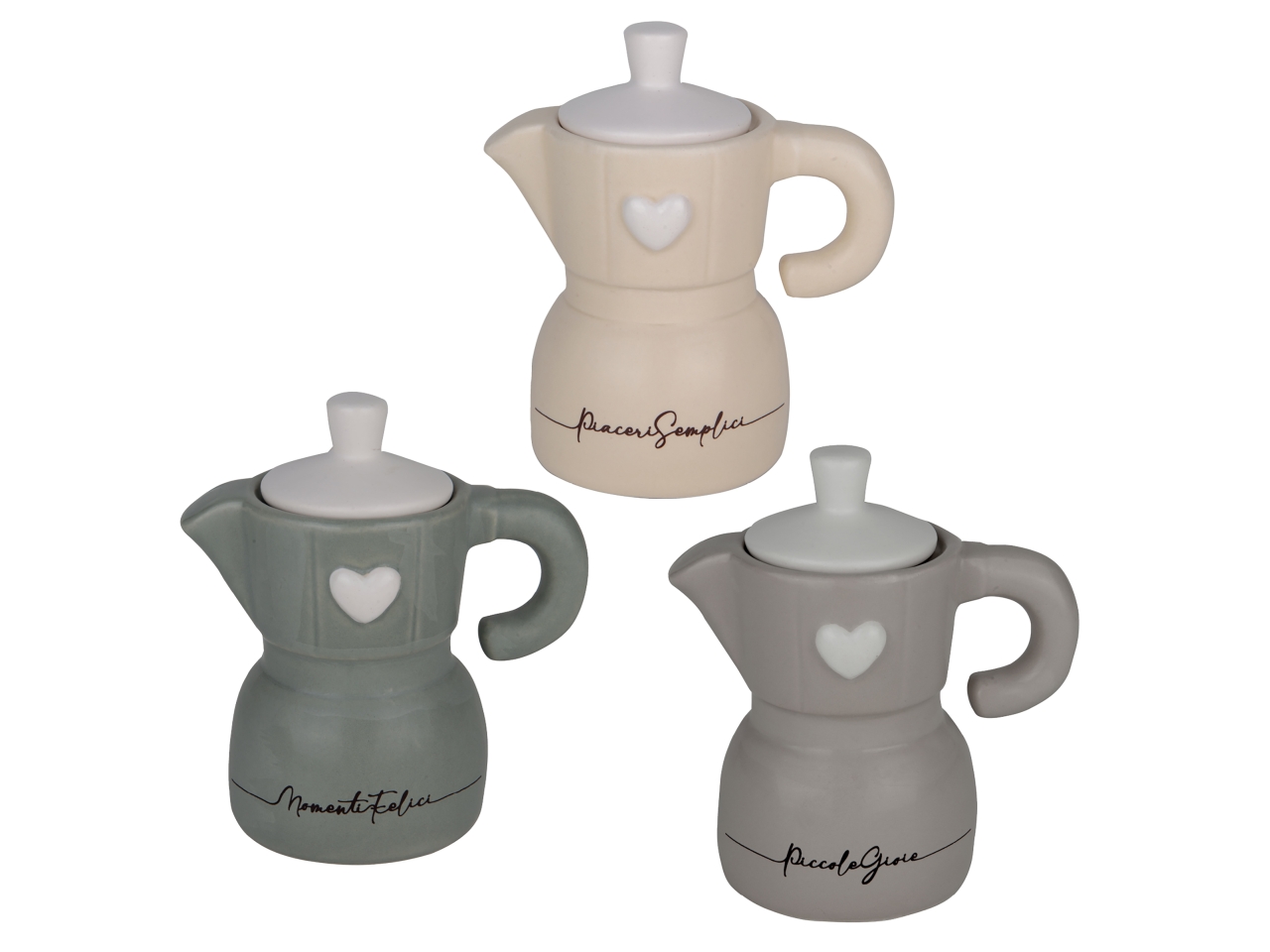 ARYS ZUCCHERIERA MOKA CUORE 11CM 3ASS. 02A403 ARYS ZUCCHERIERA MOKA CUORE 11CM 3ASS. 02A403