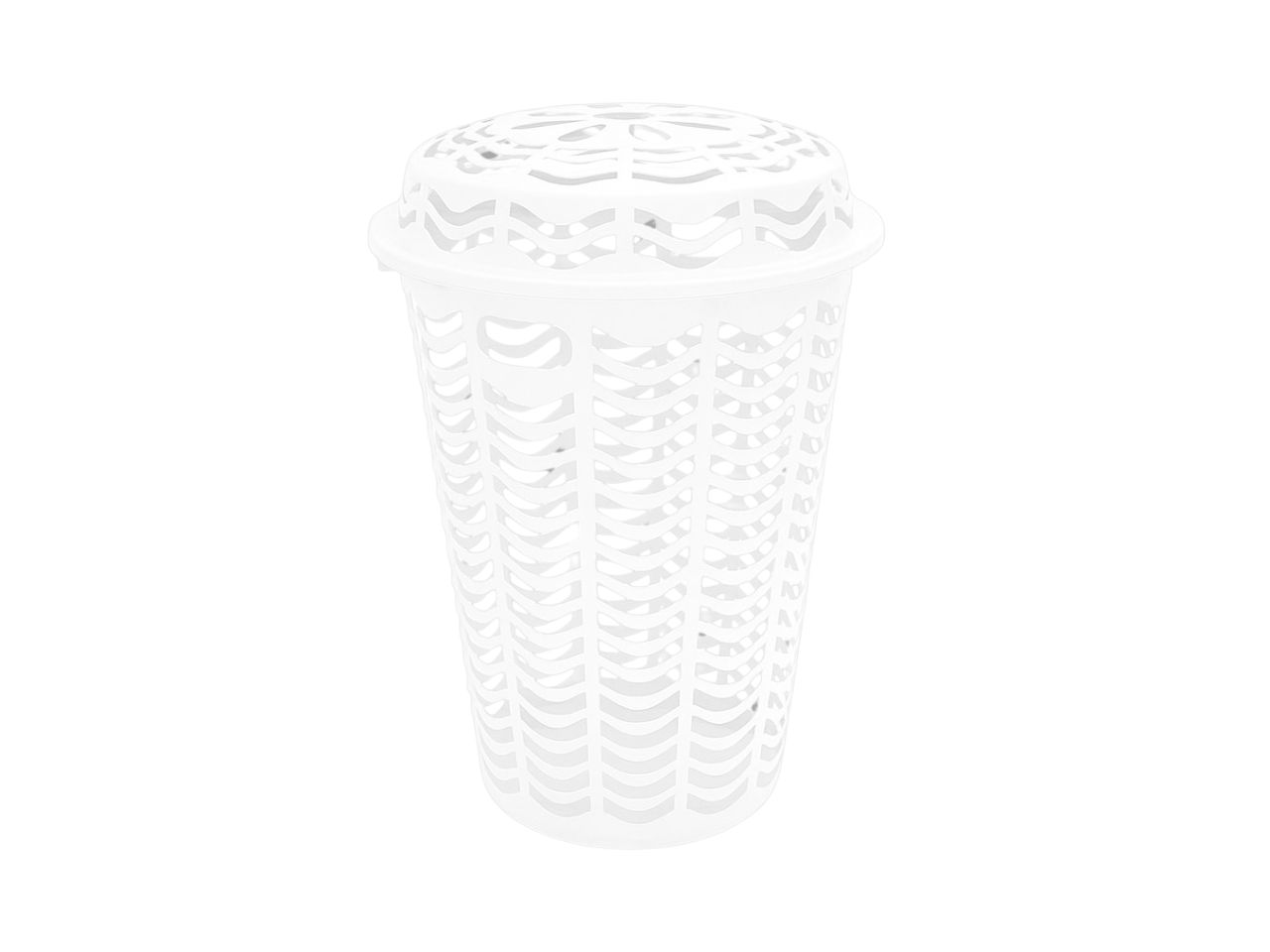 CESTONE MILLEUSI COPERCHIO 46XH.67CM BIANCO 5464