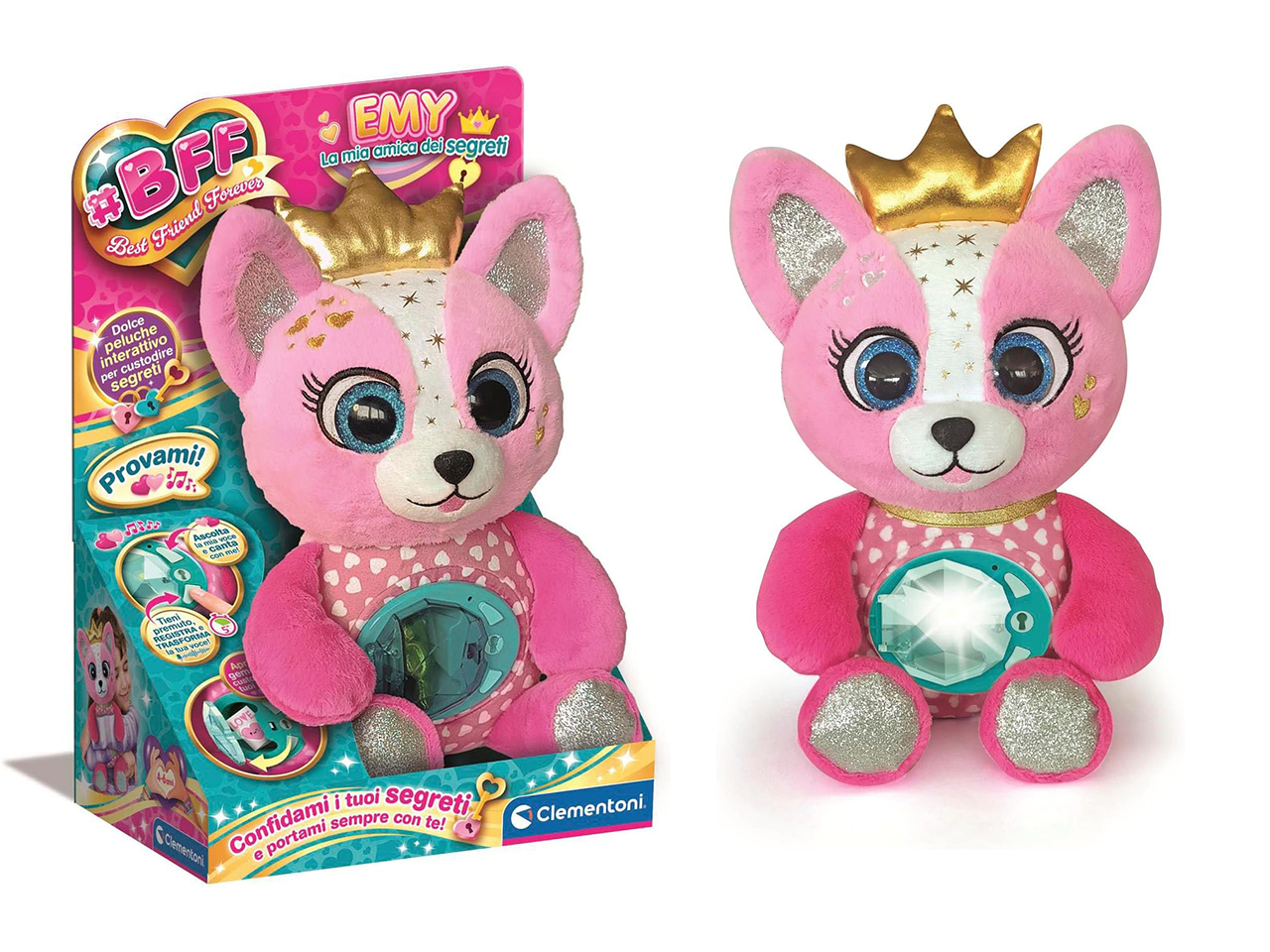 CLEMENTONI BFF EMY PINK SECRET PLUSH 16680 CLEMENTONI BFF EMY PINK SECRET PLUSH 16680
