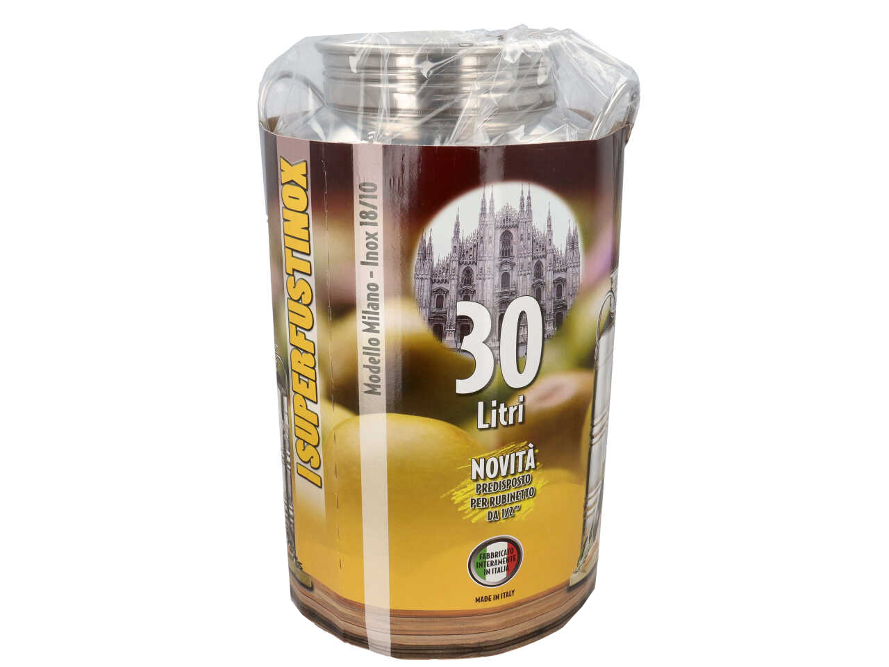 FUSTINO ACCIAIO INOX 30LT PRED.RUB.ALTO C 69 FUSTINO ACCIAIO INOX 30LT PRED.RUB.ALTO C 69