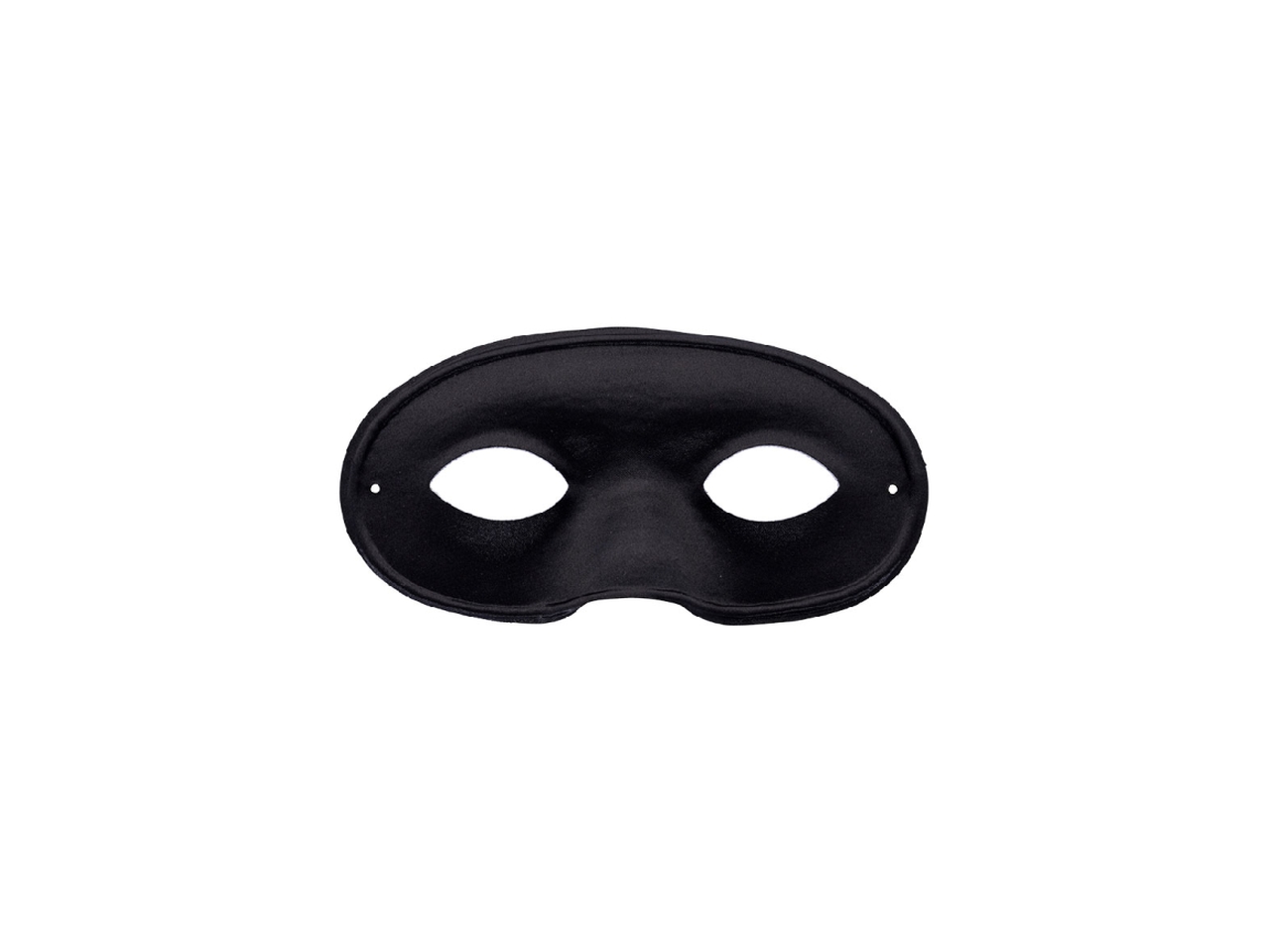 MASCHERA DOMINO NERO IN RASO 00034