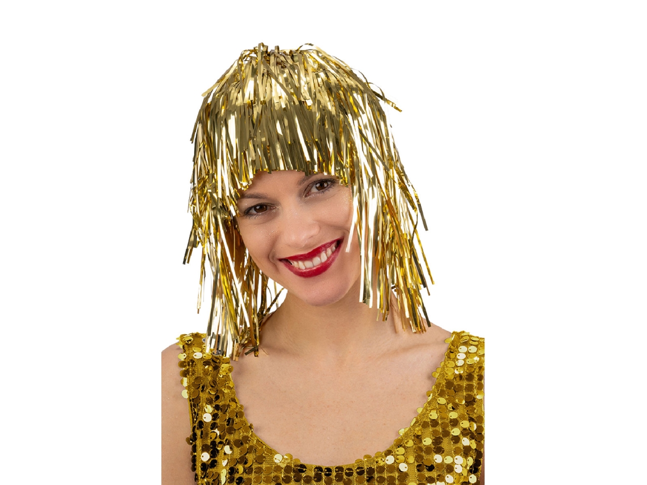 PARRUCCA METALLIZZATA ORO 02142 PARRUCCA METALLIZZATA ORO 02142