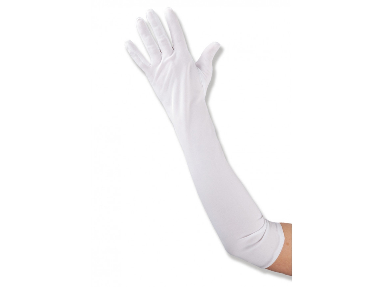 GUANTI TESSUTO ELASTICIZZATO 50CM BIANCHI 03240