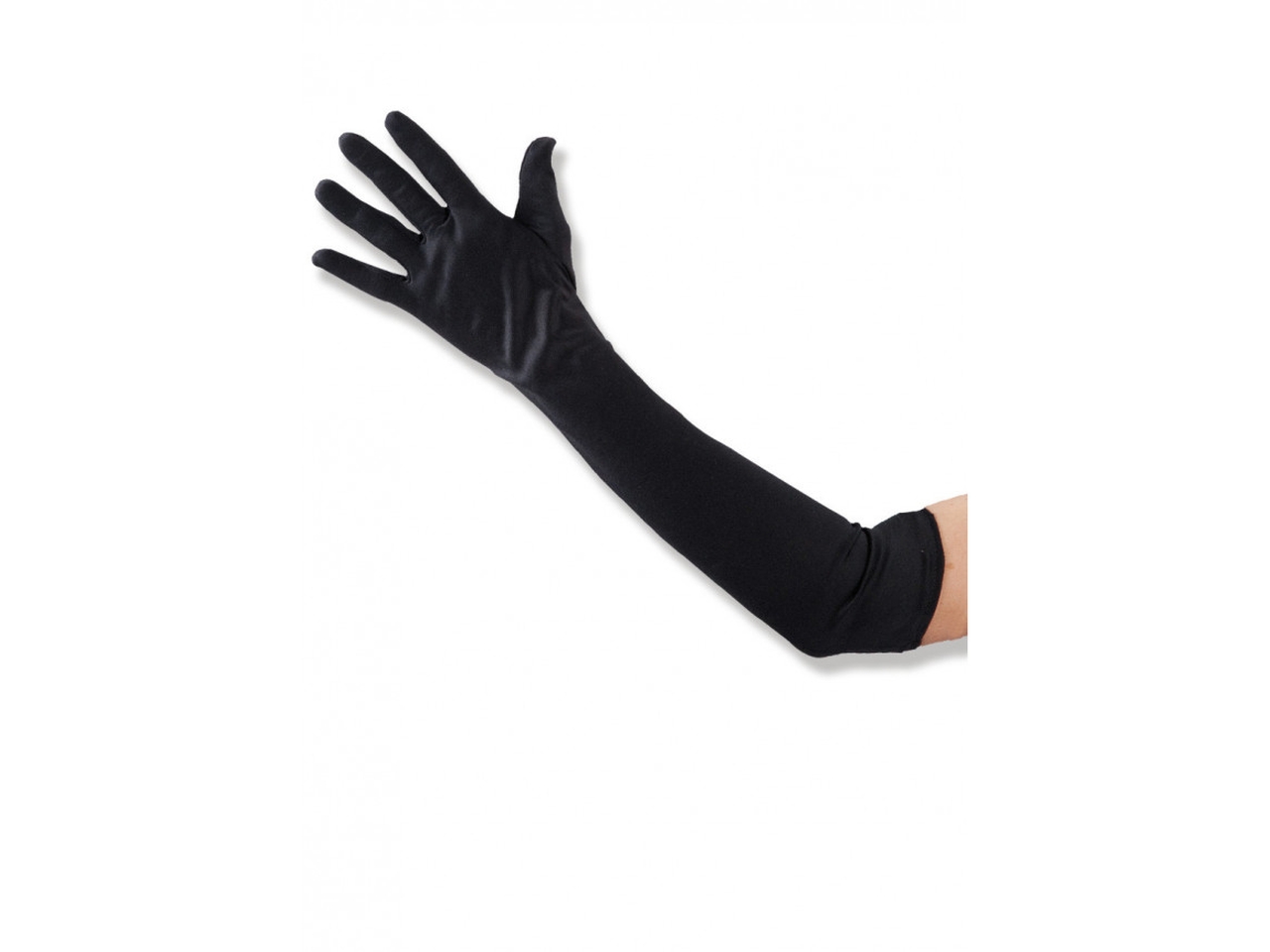 GUANTI TESSUTO ELASTICIZZATO 50CM NERI 03241