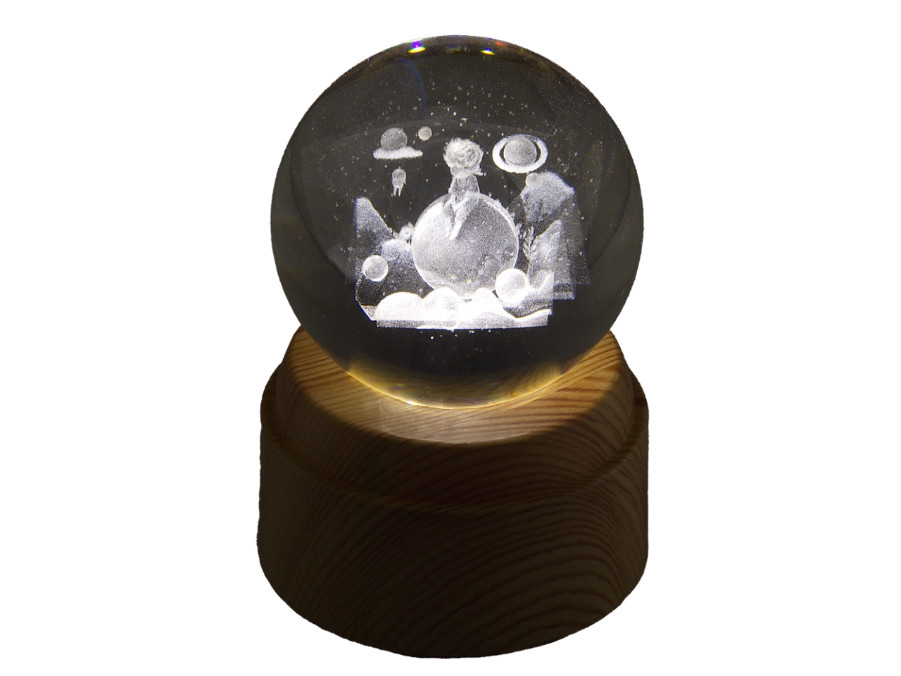 SFERA 8CM PICCOLO PRINCIPE SU BASE ROTATIV.TB19622