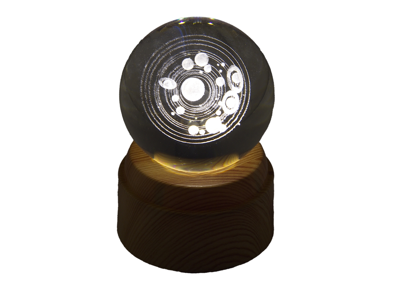 SFERA 8CM GALASSIA SU BASE ROTATIVA TB19624