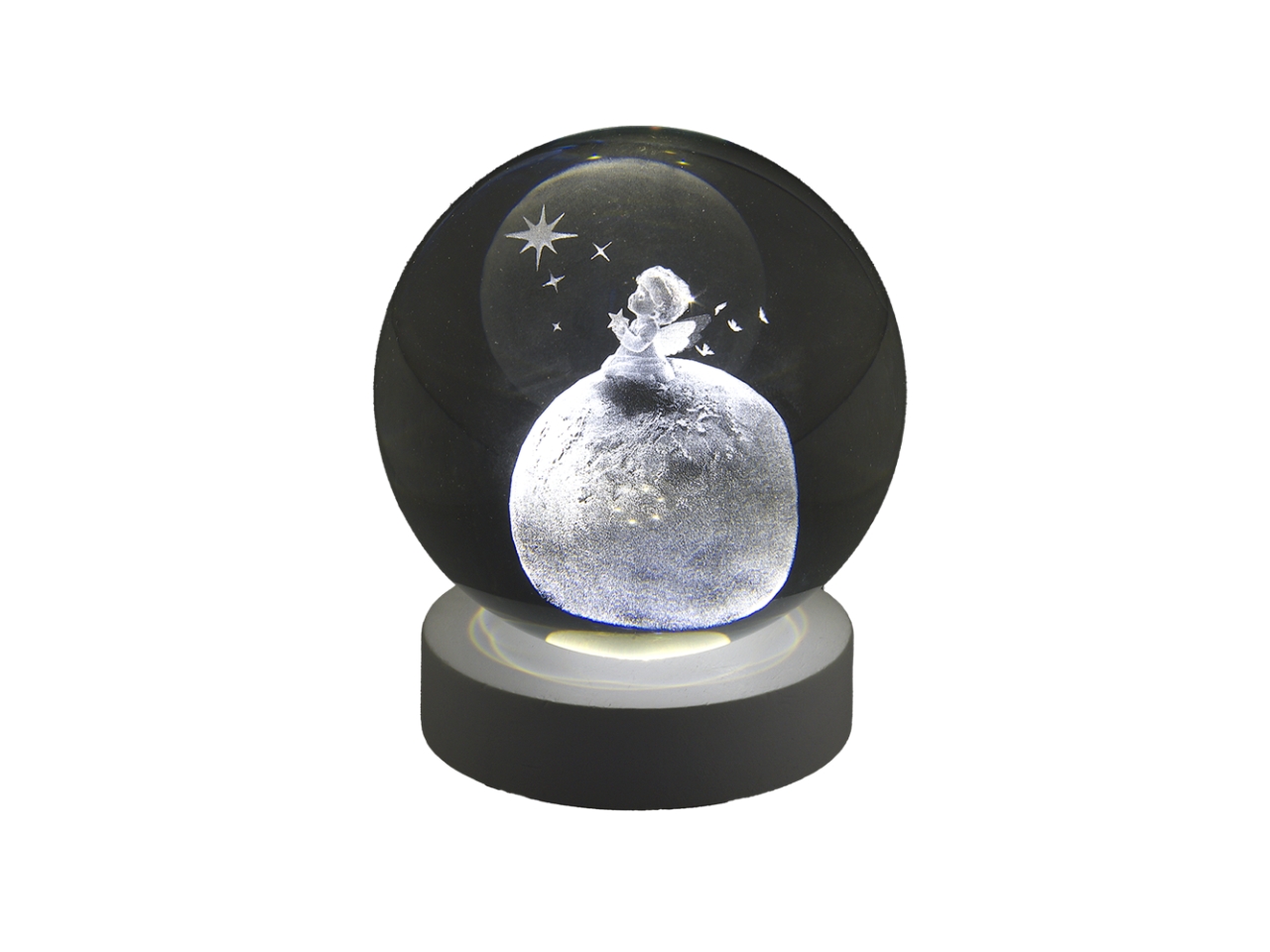 SFERA 6CM ANGELO SU BASE BIANCA TB19581