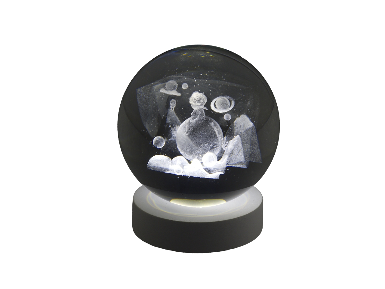 SFERA 6CM PICCOLO PRINCIPE SU BASE BIANCA TB19582