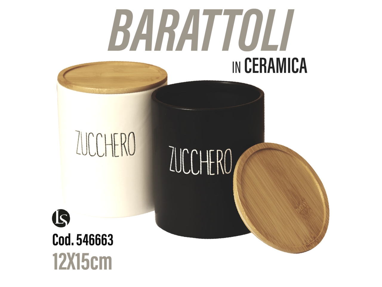 BAR BARATTOLO CERAMICA ZUCCH. ASS.12X15CM LS-154-1