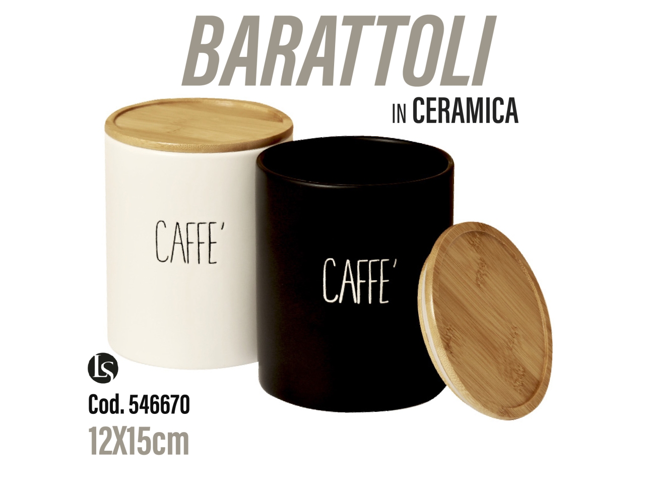 BAR BARATTOLO CERAMICA CAFFE’ ASS.12X15CM LS-154-2
