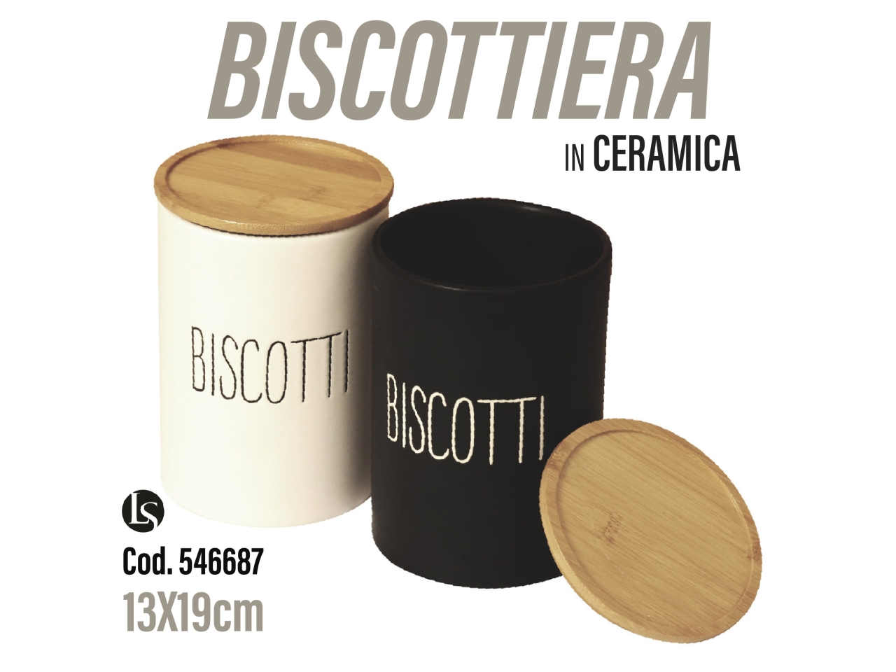 BAR BISCOTTIERA CERAMICA ASS. 13X19CM LS-153